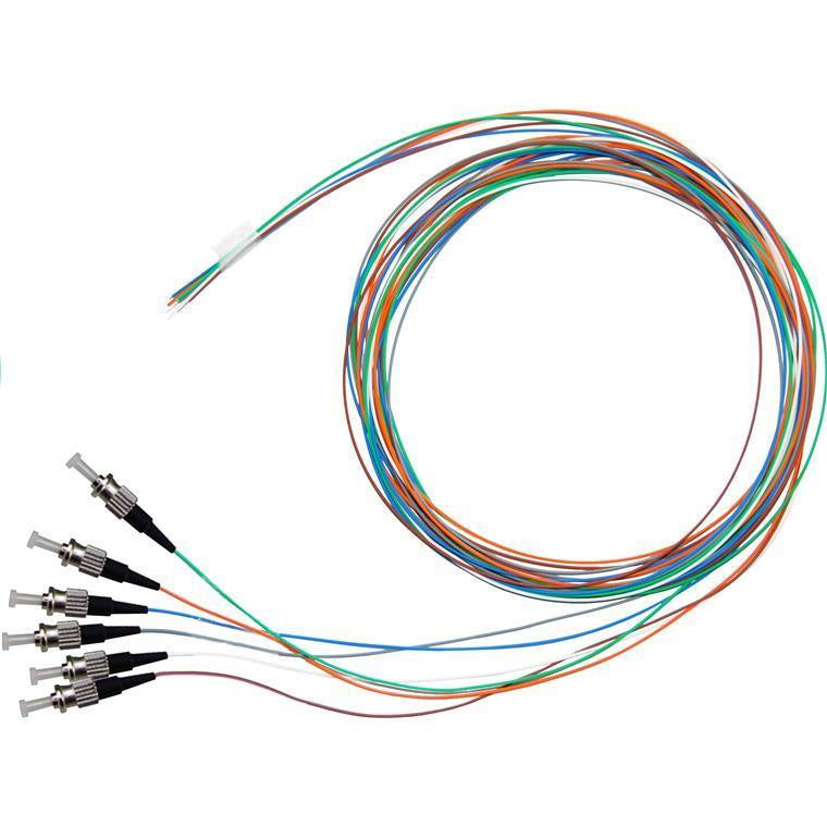 DYNAMIX FPT-OM1ST - 2M ST Pigtail OM1 1x Piece White 625/900um MM Fibre Tight Buffer LSZH Jacket