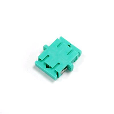 DYNAMIX A-FIBSCSC-DAQ - Fibre SC to SC Duplex Multi-mode Joiner Zirconia Ceramic Sleeve Aqua