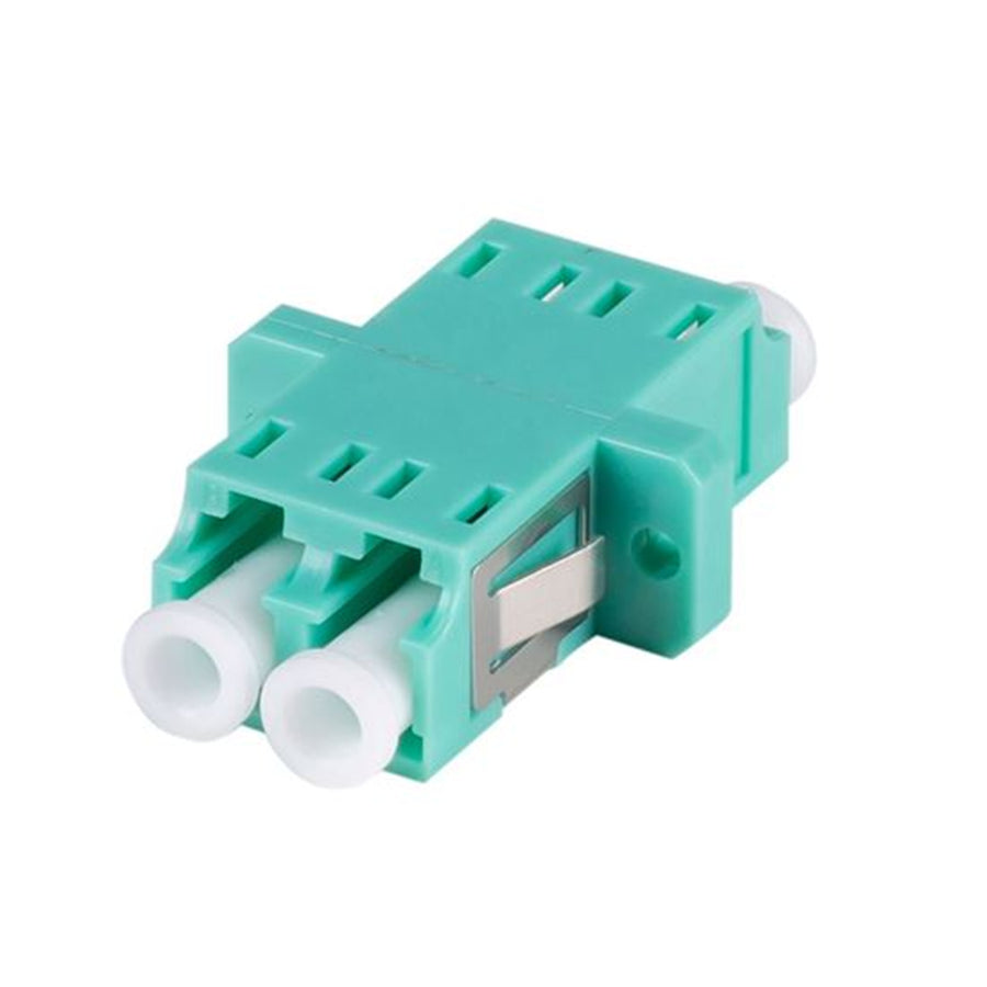 DYNAMIX A-FIBLCLC-DAQ - Fibre LC/LC Duplex Multi-mode Joiner Zirconia Ceramic Sleeve Aqua