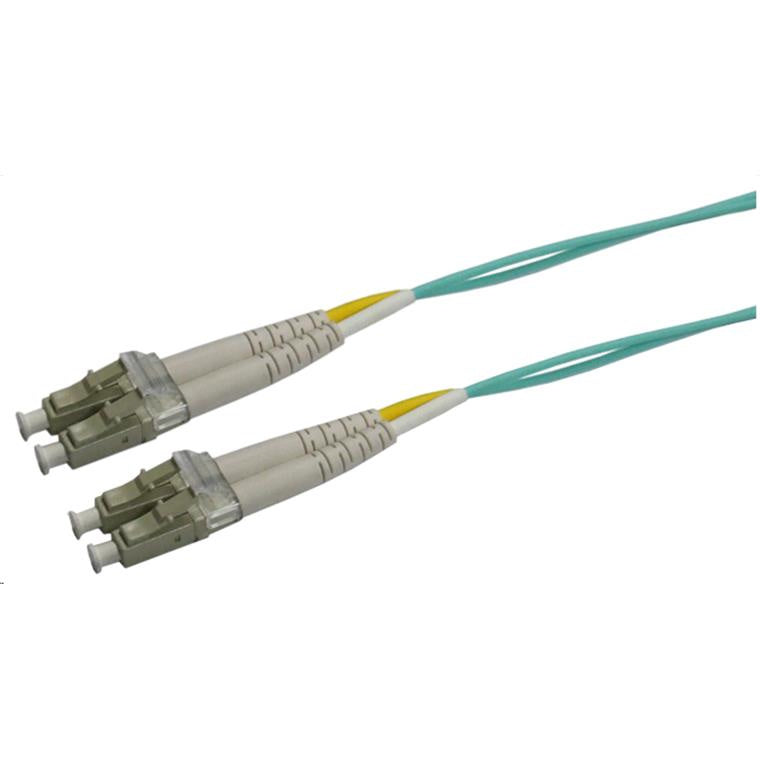 DYNAMIX FL-LCLC50-75 - 75M 50u LC/LC OM3 Fibre Lead Duplex Multimode Aqua LSZH Jacket