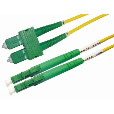 DYNAMIX 5M 9u LC APC/SC Duplex Single Mode G657A1 Bend Insensitive Fibre Lead Yellow LSZH Jacket