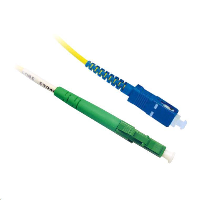 DYNAMIX FSM-LCASC-2-SX - 2M 9u LC APC/SC Simplex Single Mode G657A1 Bend Insensitive Fibre Lead Yellow LSZH Jacket