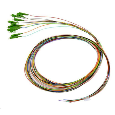 DYNAMIX FPT-OS1LCA-12 - 2M LC Pigtail G657A1 12er-Pack farbcodiert 900um Singlemode-Faser Tight Buffer LSZH-Mantel