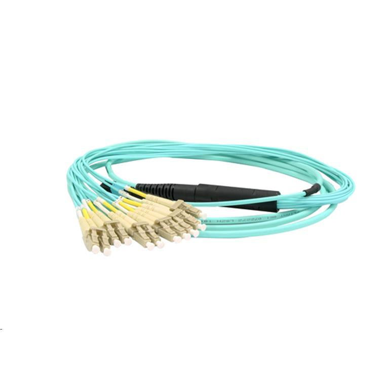 DYNAMIX FTB-MTPFOM3LC-3 - OM3 12C MTP Female to LC Duplex 2mm Fan-out 05m Break Out Fibre Cable (12 core)