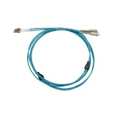 DYNAMIX FLA-LCLCOM3-10 - 10M LC/LC OM3 Armoured Fibre Lead Duplex Multimode Aqua 33mm LSZH Jacket