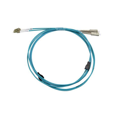Dynamix  FLA-LCLCOM3-5 OM3 LC to LC Armoured Fibre Lead - 5m - Aqua