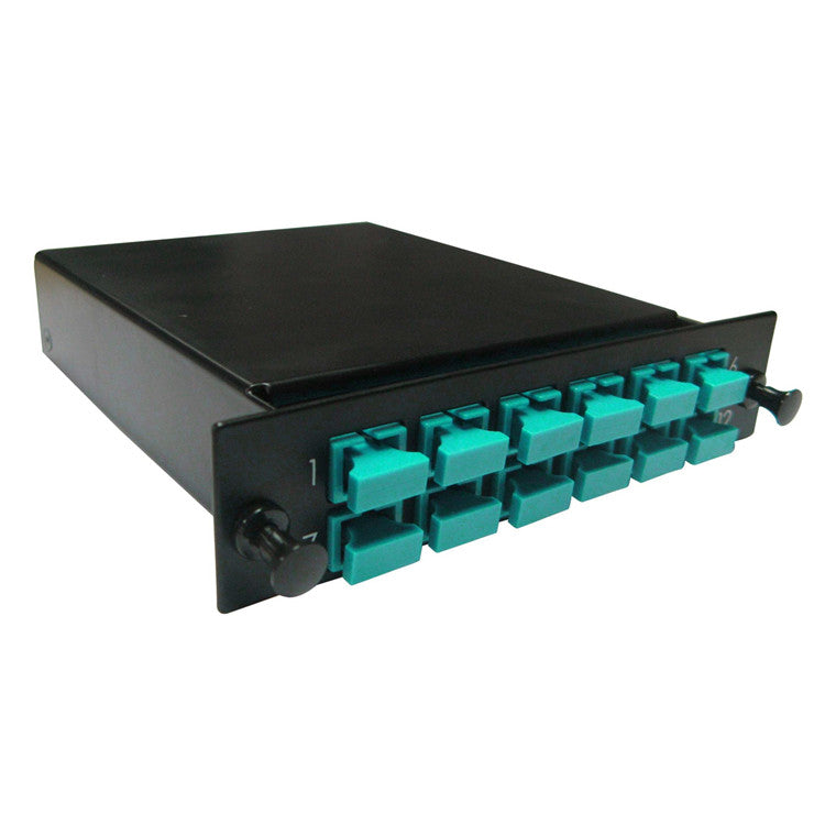 DYNAMIX FPP-MPOMM-SC12 - MPO OM4 6 Port SC Duplex Multimode 12 Fibre Cassette Dual Polarity A/C