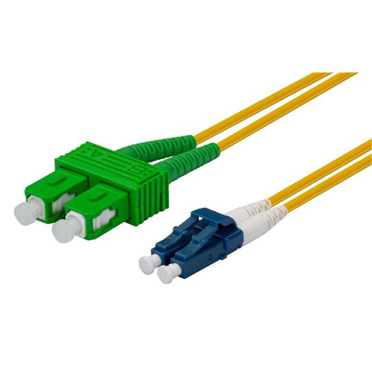 DYNAMIX FSM-SCALC-3 - SCAPC/LC SIngle mode G657A1 Duplex Fibre Lead LSZH Yellow Jacket