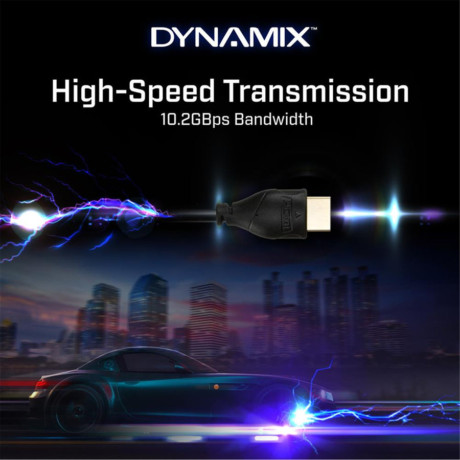 DYNAMIX C-HDMIHSE-2 - 2m HDMI 10Gbs Slimline High-Speed Cable w/ Ethernet. Max Res: 4K2K@24/30Hz