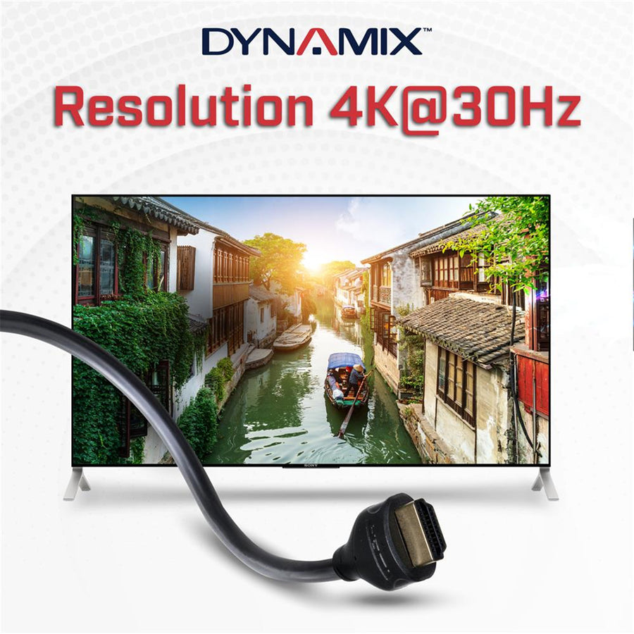 DYNAMIX C-HDMIHSE-2 - 2m HDMI 10Gbs Slimline High-Speed Cable w/ Ethernet. Max Res: 4K2K@24/30Hz