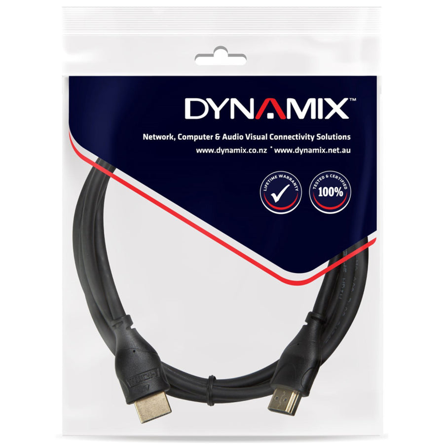 DYNAMIX C-HDMIHSE-5 - 5m HDMI 10Gbs Slimline High-Speed-Kabel mit Ethernet. Max. Auflösung: 4K2K@24/30Hz