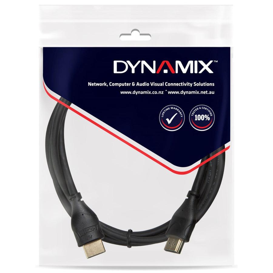 DYNAMIX C-HDMIHSE-1 - 1m HDMI 10Gbs Slimline High-Speed Cable w/ Ethernet. Max Res: 4K2K@24/30Hz