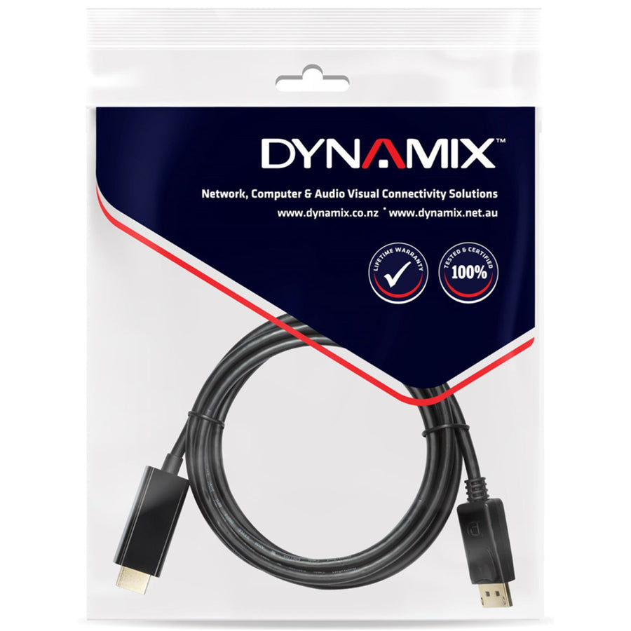 Dynamix  C-HDMIDP-2  DisplayPort 1.2 to HDMI 1.4 Cable - 2m