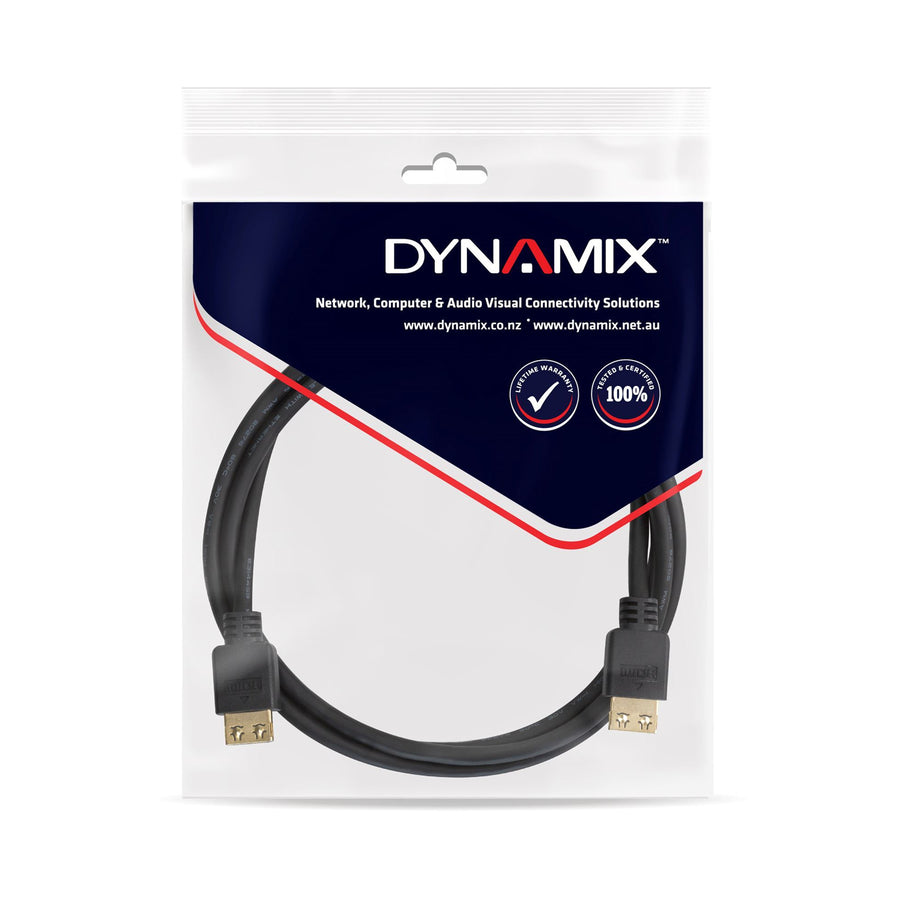 DYNAMIX C-HDMI2FL-12-5 - 12.5m HDMI High Speed Flexi Lock Cable w/ Ethernet. Max Res: 4K2K@60Hz. Supports