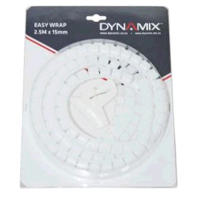 Dynamix  EW-15RW  Easy Wrap Cable Management - 2.5m x 15mm - White