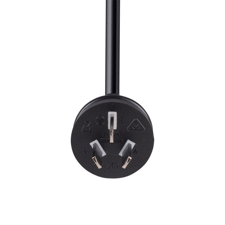 Dynamix  C-PB3C10-1 3 Core 1mm 3 Pin Plug to Bare End Cable - 1m - Black