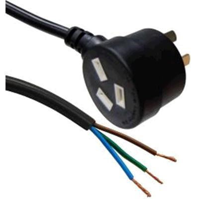 Dynamix  C-PB3C10T-2 3 Core 1mm 3 Pin Tapon Plug to Bare End Cable - 2m - Black