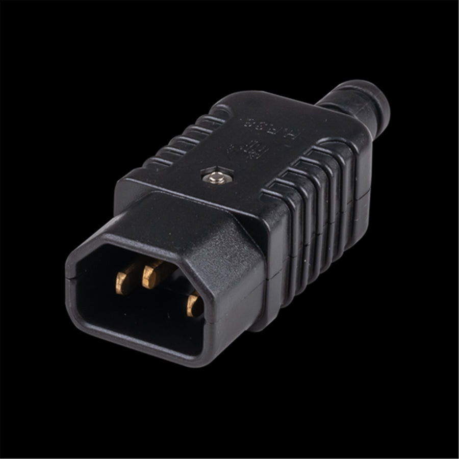 DYNAMIX PA-IEC14 - Re-wire able IEC Male C14 10A plug Termination: Screw Terminals