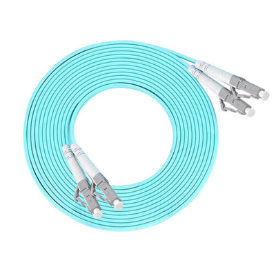 ETU-LINK FD50125MMOM3-A-1M - Fibre Optic Duplex Patch Cord 50/125µm Multi-mode OM3 LC-LC 1m Aqua