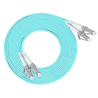 ETU-LINK FD50125MMOM3-A-2M - Fibre Optic Duplex Patch Cord 50/125µm Multi-mode OM3 LC-LC 2m Aqua