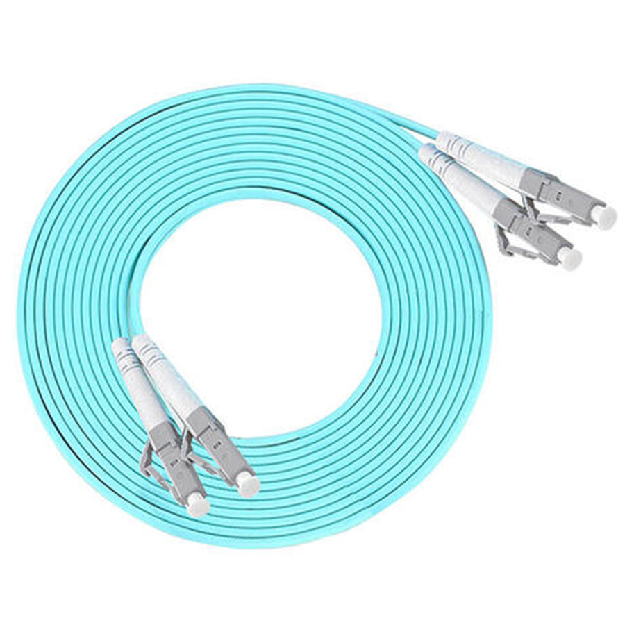 ETU-LINK FD50125MMOM3-A-5M - Fibre Optic Duplex Patch Cord 50/125µm Multi-mode OM3 LC-LC 5m Aqua