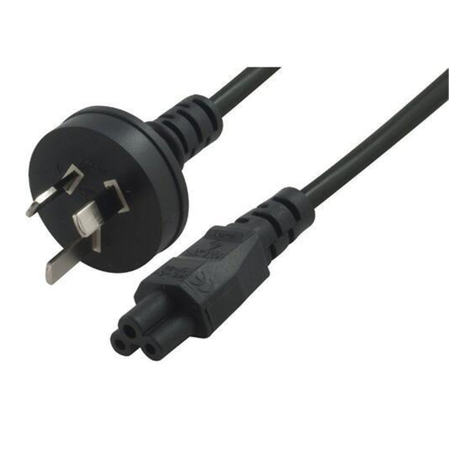 P1MIEC320C5 - 1m Power Cable 3-Pin to Clover (IEC 320 C5) Female Connector