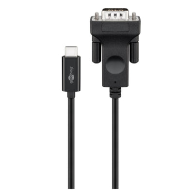 Goobay 51769 1080p 60Hz USB-C to VGA Adapter Cable - 1.8m - Black