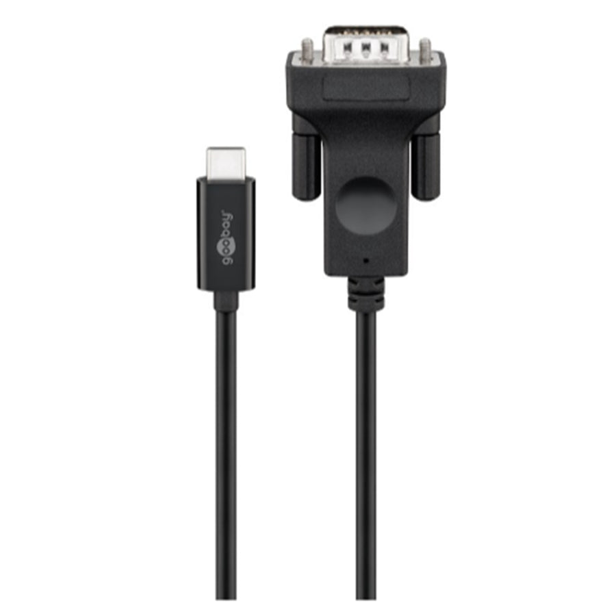 Goobay 51769 1080p 60Hz USB-C to VGA Adapter Cable - 1.8m - Black