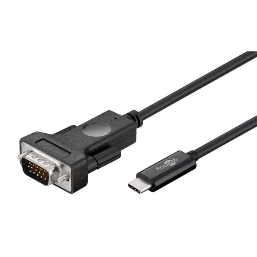 Goobay 51769 1080p 60Hz USB-C to VGA Adapter Cable - 1.8m - Black
