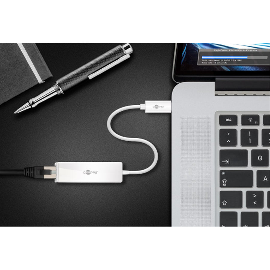 51770 - Goobay USB-C RJ45 adapt (8P2C)  white