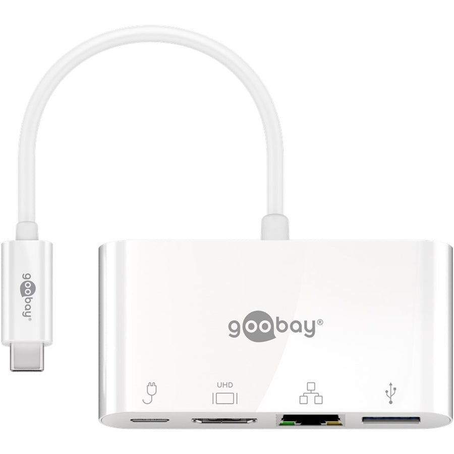51772 - Goobay USB-C Multiport Adapt (HDMI + Ethernet  PD) 3A 60W