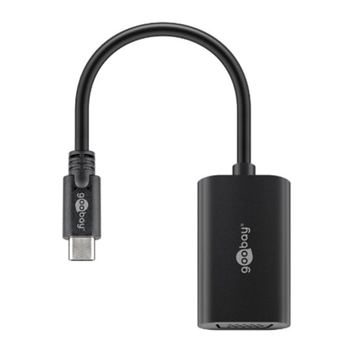 Goobay USB-C- VGA adapter black  0.2m