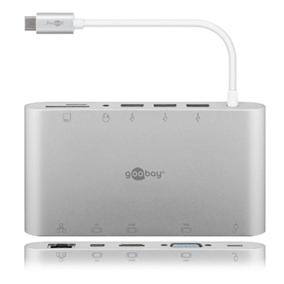 62113 - Goobay USB-C? All-in-1 Multiport Adapter  aluminium  silver