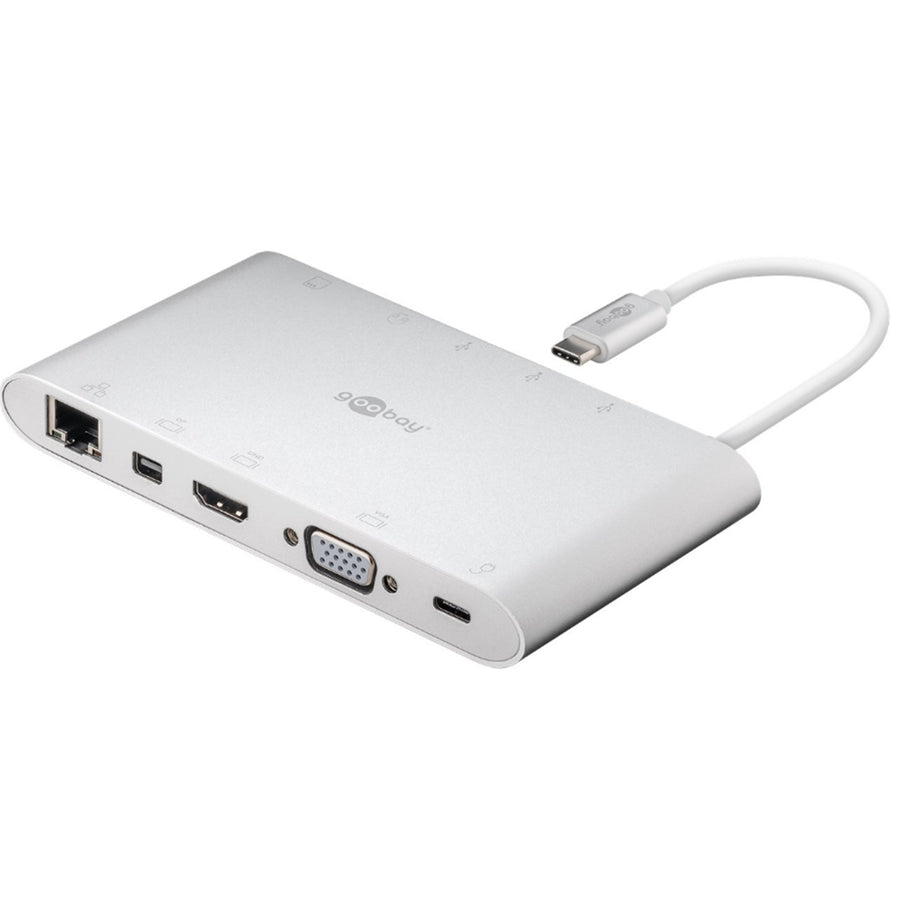 62113 - Goobay USB-C? All-in-1 Multiport Adapter  aluminium  silver