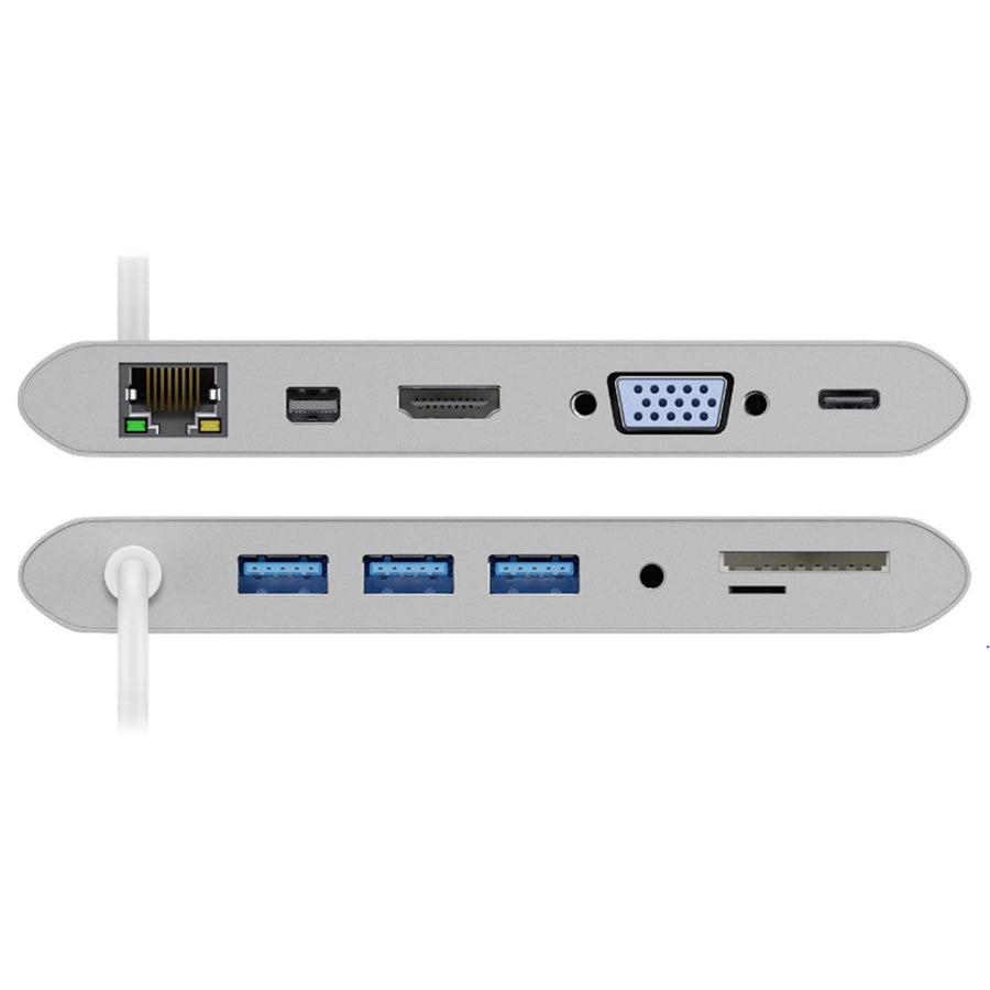 62113 - Goobay USB-C? All-in-1 Multiport Adapter  aluminium  silver