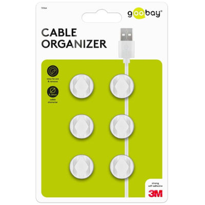 Goobay Cable Management 2 Slots MINI white