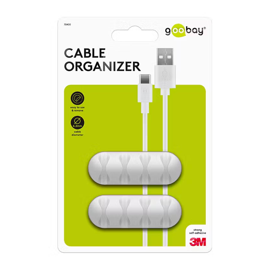 70400 - Goobay Cable Management 4 Slots  white