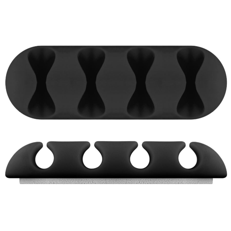 70406 - Goobay Cable Management 4 Slots  black