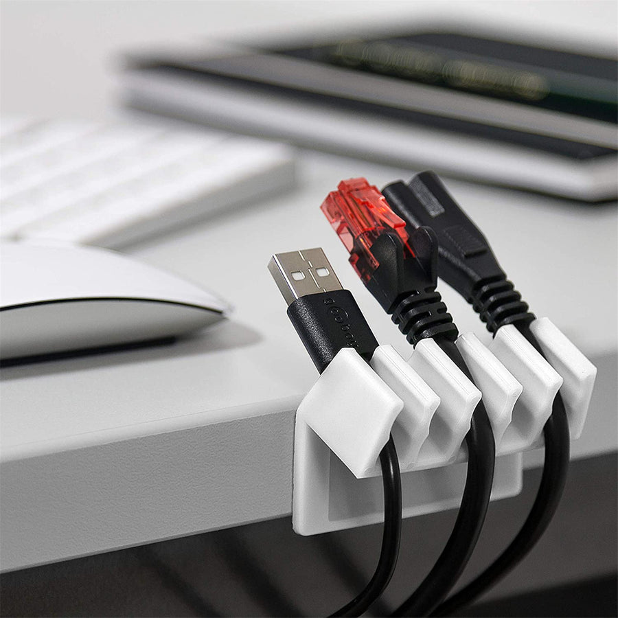 Goobay  70431  Cable Management Clip - White