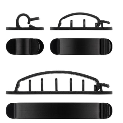 70684 - Goobay Cable Management Clip SET 6-pcs  black