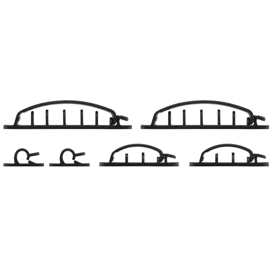 70684 - Goobay Cable Management Clip SET 6-pcs  black