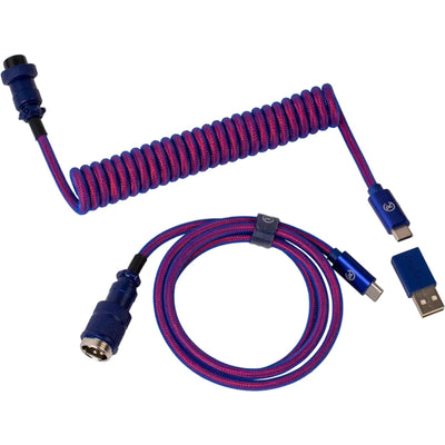 Keychron Coiled Aviator Cable-Straight Purple
