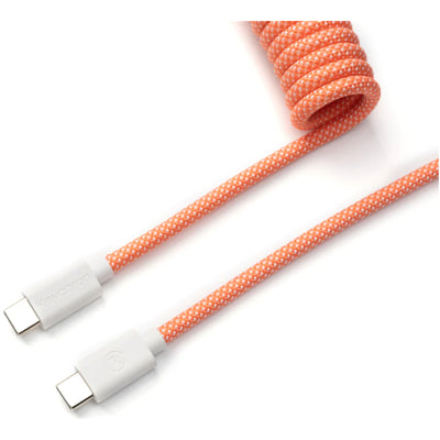 Keychron Coiled Type-C Cable-Straight Pink Orange