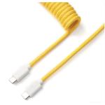 KEYC-CAB-16 – Keychron Spiralkabel Typ-C-Gerade Gelb