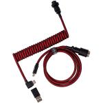 KEYC-CAB-4 - Keychron Coiled Aviator Cable-Angled Red