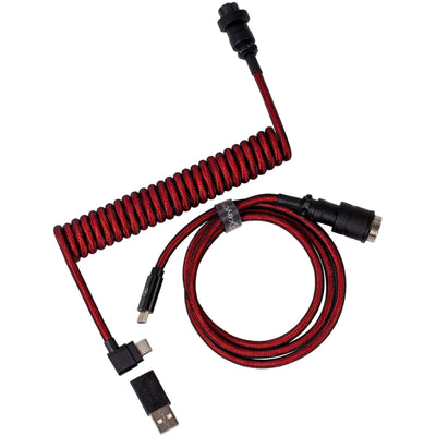 Keychron Coiled Aviator Cable-Angled Red