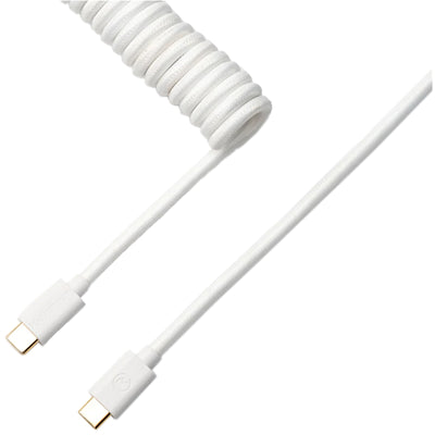 Keychron Coiled Type-C Cable-Straight White
