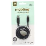 S-TY-002-1.2M - Mobling Braided Cable USB-C to Lightning - 1.2m Black