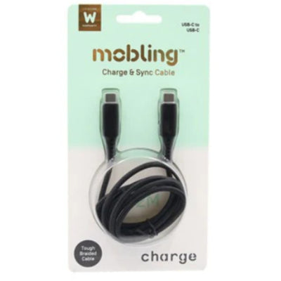 Mobling USB-C Cable - 1.2m - Black Braided