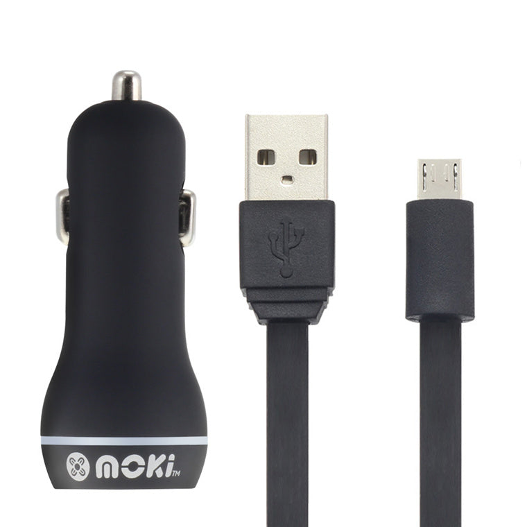 MOKI Recharge ACC-MUSBMCAR - *Moki MicroUSB SynCharge Cable + Car*